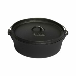 SF666 Smokin-Flavours-Dutch-oven-31cm-Cast-Iron-Pre-Seasoned-Gietijzer-BBQ-Large